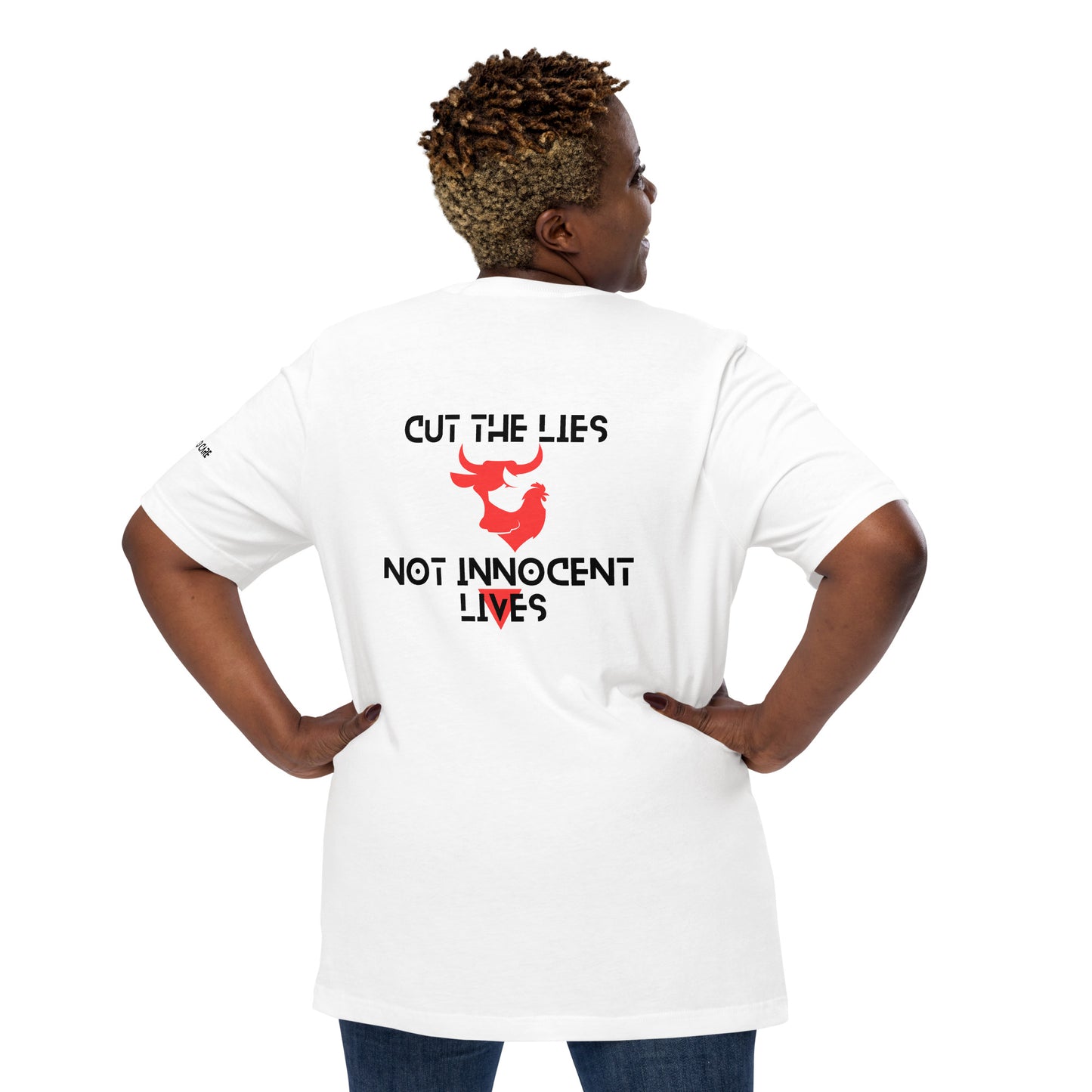 WHT - Unisex t-shirt - Cut the Lies - Vegan