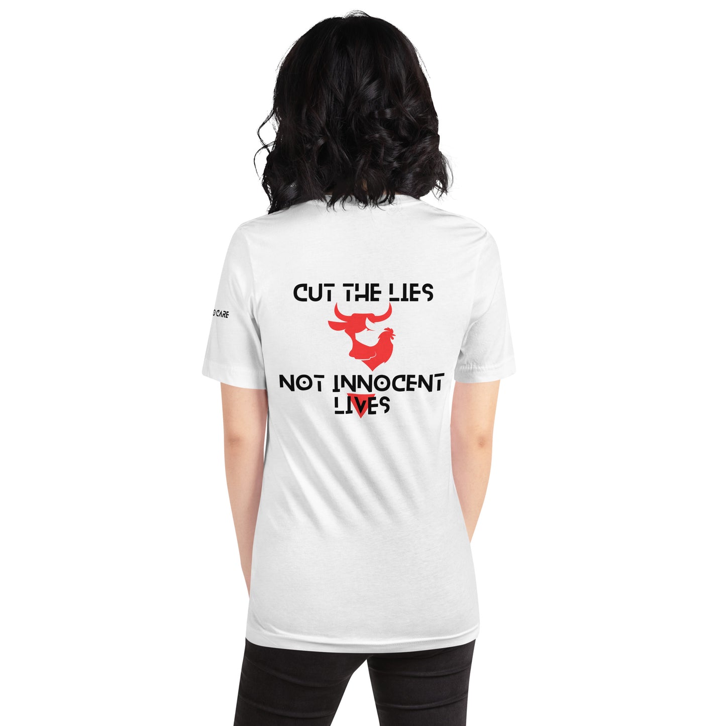 WHT - Unisex t-shirt - Cut the Lies - Vegan