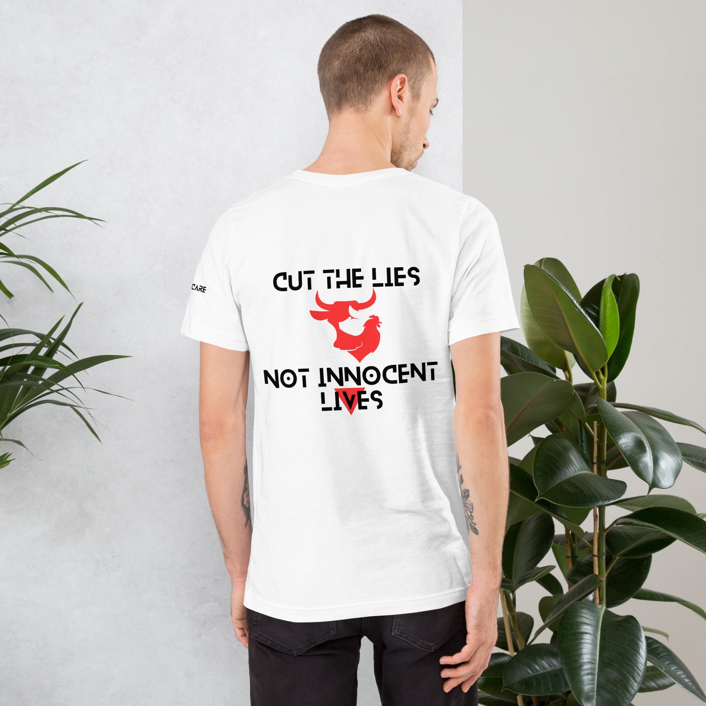 WHT - Unisex t-shirt - Cut the Lies - Vegan