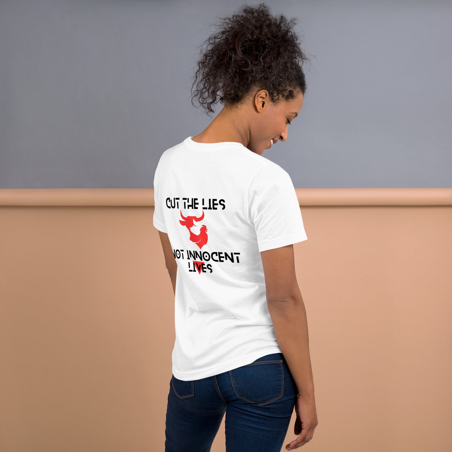 WHT - Unisex t-shirt - Cut the Lies - Vegan