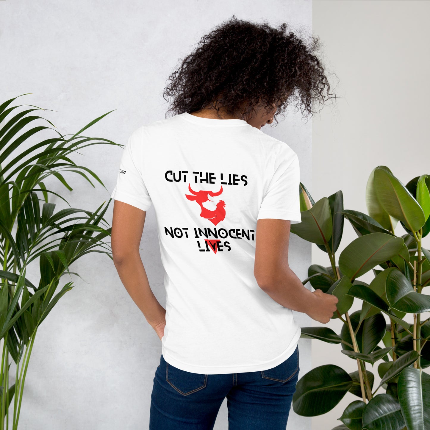 WHT - Unisex t-shirt - Cut the Lies - Vegan