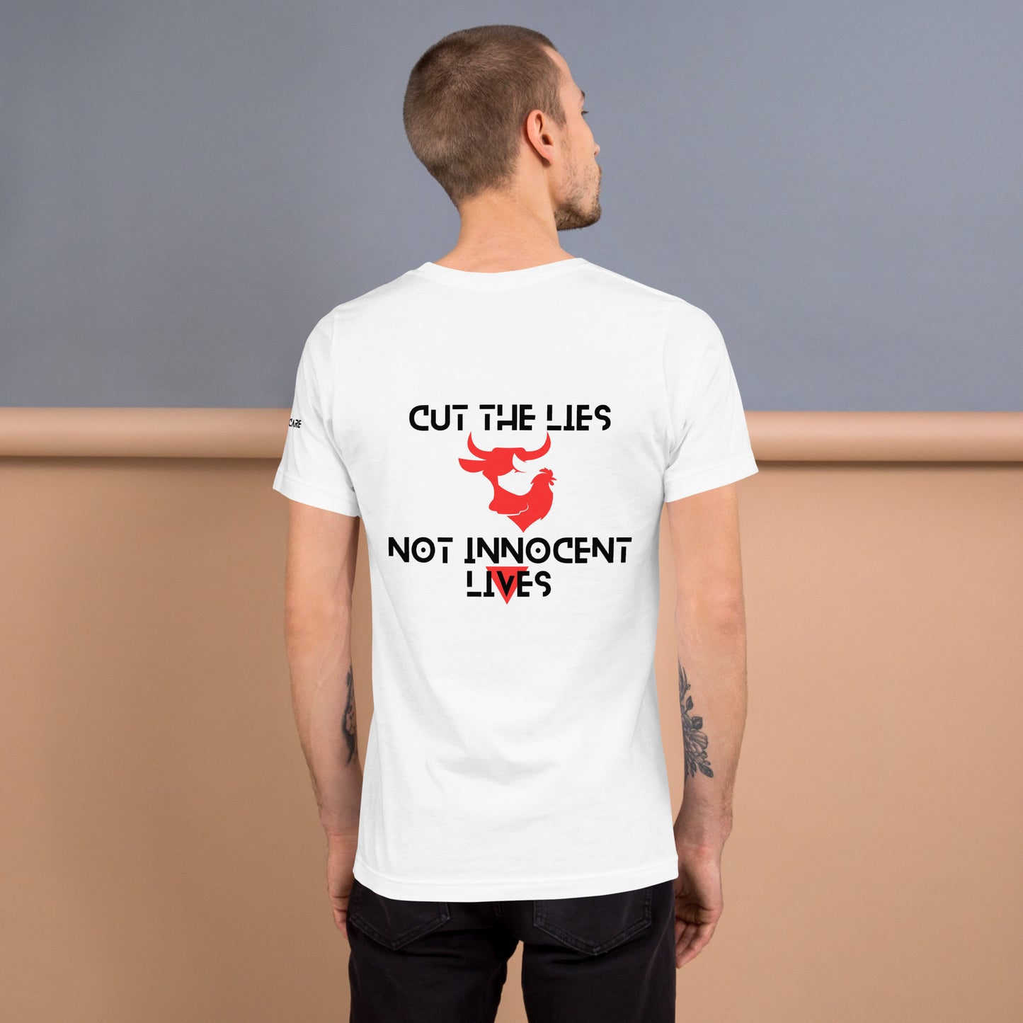 WHT - Unisex t-shirt - Cut the Lies - Vegan