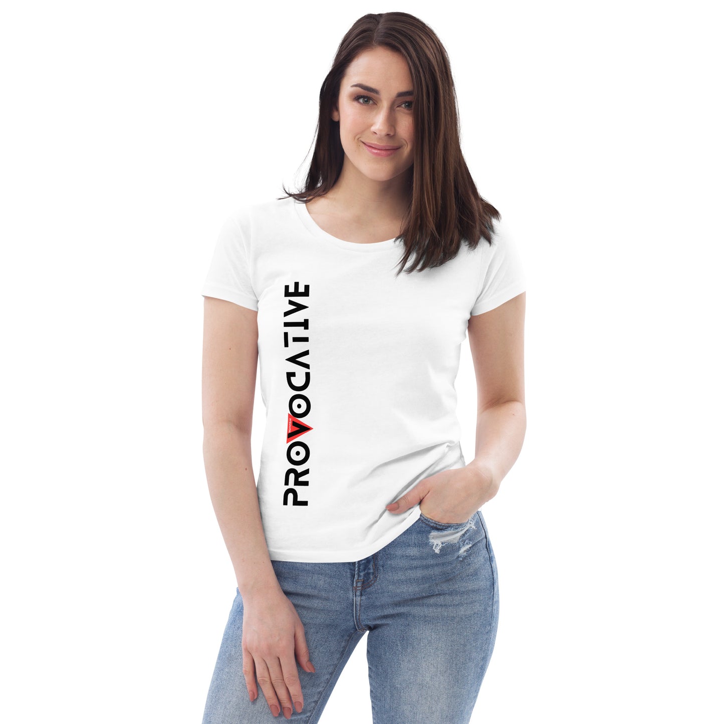 WHT - Women's fitted eco tee - Vodka is Vegan