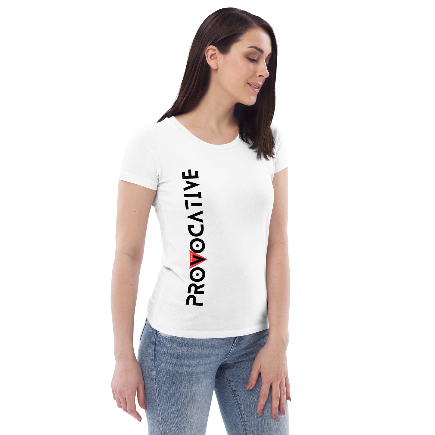 WHT - Women's fitted eco tee - Vodka is Vegan